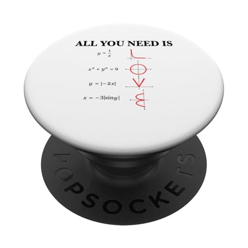 All You Need is Love Math PopSockets Klebender PopGrip von Miftees Math Tees