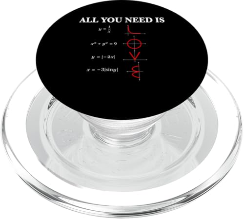 All You Need is Love Math PopSockets PopGrip für MagSafe von Miftees Math Tees