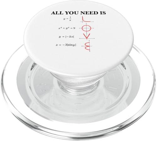 All You Need is Love Math PopSockets PopGrip für MagSafe von Miftees Math Tees