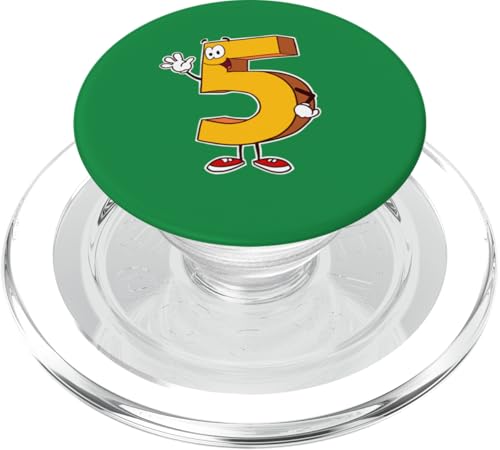 Cartoon Five Waving Hi Five PopSockets PopGrip für MagSafe von Miftees Math Tees
