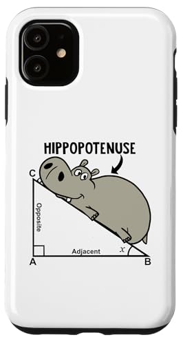 Geometry Adjacent Opposite HIPPOPOtenuse Hülle für iPhone 11 von Miftees Math Tees