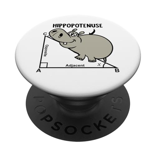 Geometry Adjacent Opposite HIPPOPOtenuse PopSockets Klebender PopGrip von Miftees Math Tees