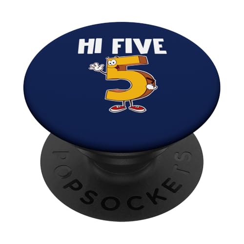 Hi Five PopSockets Klebender PopGrip von Miftees Math Tees