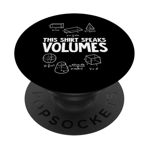 This Shirt Speaks Volumes PopSockets Klebender PopGrip von Miftees Math Tees
