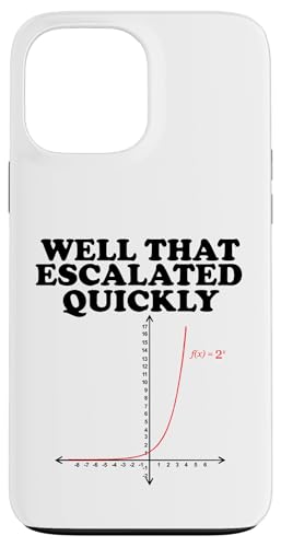 Well That Escalated Quickly Math Pun Hülle für iPhone 13 Pro Max Well That Escalated Quickly Math Pun Hülle für iPhone 13 Pro Max von Miftees Math Tees
