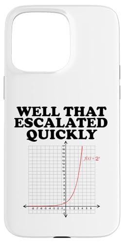 Well That Escalated Quickly Math Pun Hülle für iPhone 15 Pro Max Well That Escalated Quickly Math Pun Hülle für iPhone 15 Pro Max von Miftees Math Tees