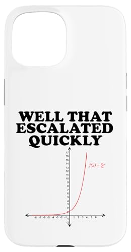 Well That Escalated Quickly Math Pun Hülle für iPhone 15 Well That Escalated Quickly Math Pun Hülle für iPhone 15 von Miftees Math Tees