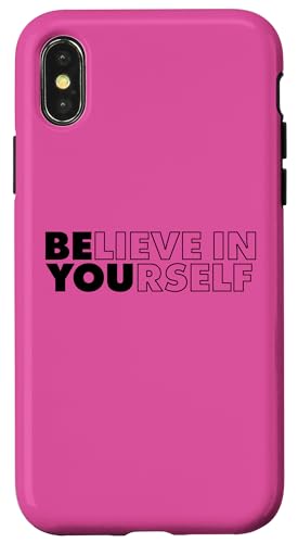 Believe in Yourself Hülle für iPhone X/XS von Miftees Motivational Tees