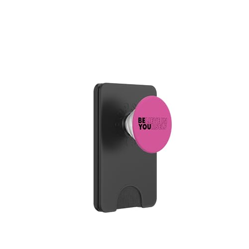 Believe in Yourself PopSockets PopWallet für MagSafe von Miftees Motivational Tees