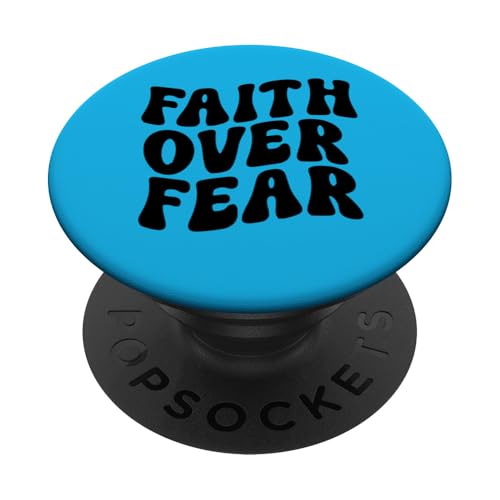 Faith over Fear PopSockets Klebender PopGrip von Miftees Motivational Tees