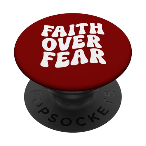 Faith over Fear PopSockets Klebender PopGrip von Miftees Motivational Tees