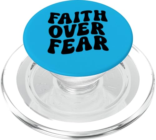 Faith over Fear PopSockets PopGrip für MagSafe Faith over Fear PopSockets PopGrip für MagSafe von Miftees Motivational Tees