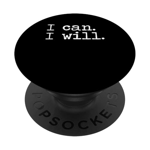 Ich kann und ich werde PopSockets Klebender PopGrip von Miftees Motivational Tees