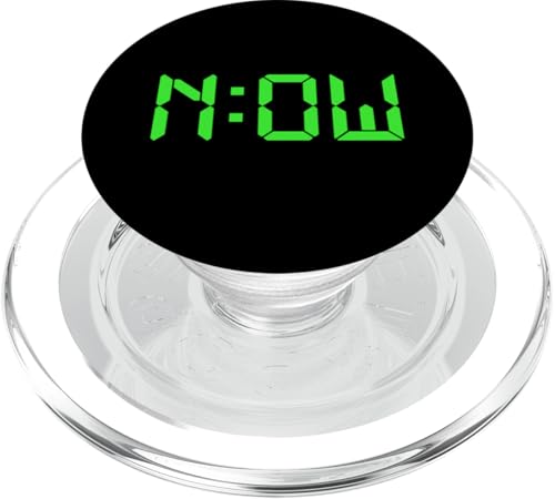 Now O'clock PopSockets PopGrip für MagSafe von Miftees Motivational Tees