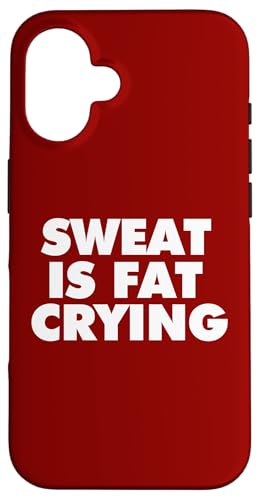 Schweiß ist fett weinend Hülle für iPhone 16 von Miftees Motivational Tees