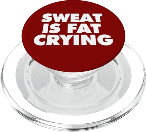 Schweiß ist fett weinend PopSockets PopGrip für MagSafe Schweiß ist fett weinend PopSockets PopGrip für MagSafe von Miftees Motivational Tees