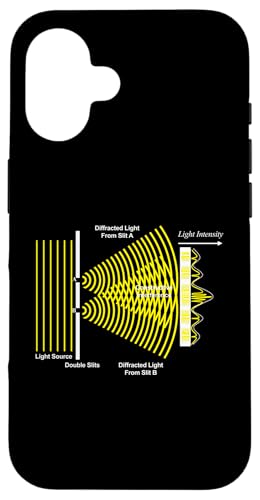 Doppelspalt-Experiment der Quantenphysik Hülle für iPhone 16 von Miftees Physics Tees