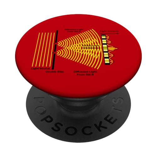 Doppelspalt-Experiment der Quantenphysik PopSockets Klebender PopGrip Doppelspalt-Experiment der Quantenphysik PopSockets Klebender PopGrip von Miftees Physics Tees