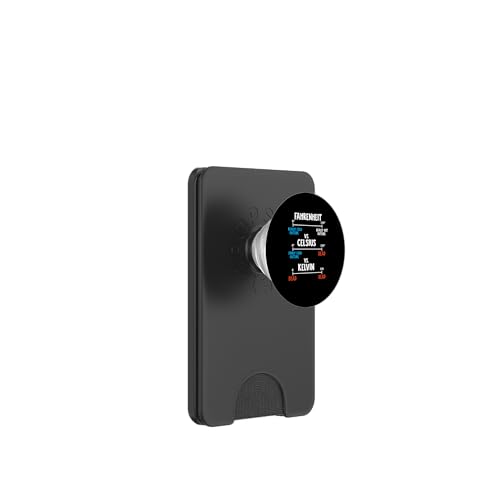 Fahrenheit gegen Celsius gegen Kelvin PopSockets PopWallet für MagSafe Fahrenheit gegen Celsius gegen Kelvin PopSockets PopWallet für MagSafe von Miftees Physics Tees