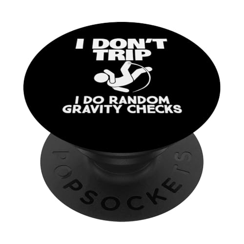 ICH STOLPERE NICHT, ICH MACHE ZUFÄLLIGE SCHWERKRAFTKONTROLLEN PopSockets Klebender PopGrip ICH STOLPERE NICHT, ICH MACHE ZUFÄLLIGE SCHWERKRAFTKONTROLLEN PopSockets Klebender PopGrip von Miftees Physics Tees