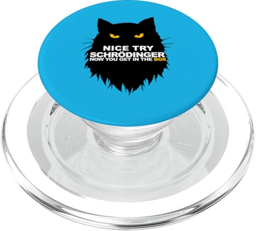 Nett, probieren Sie Schrödinger Jetzt kommen Sie in die Box PopSockets PopGrip für MagSafe von Miftees Physics Tees