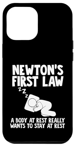 Newtons 1. Gesetz Hülle für iPhone 12 Pro Max von Miftees Physics Tees