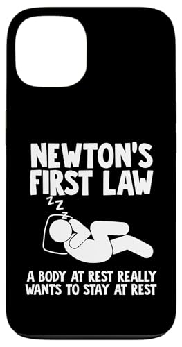 Newtons 1. Gesetz Hülle für iPhone 13 von Miftees Physics Tees