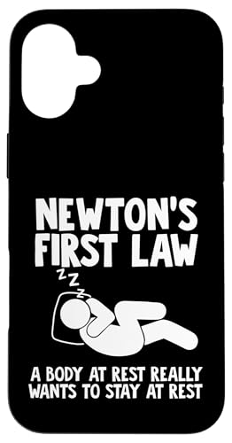 Newtons 1. Gesetz Hülle für iPhone 16 Plus Newtons 1. Gesetz Hülle für iPhone 16 Plus von Miftees Physics Tees
