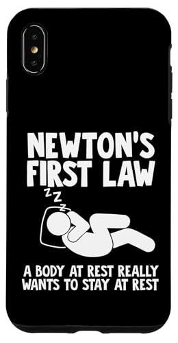 Newtons 1. Gesetz Hülle für iPhone XS Max von Miftees Physics Tees