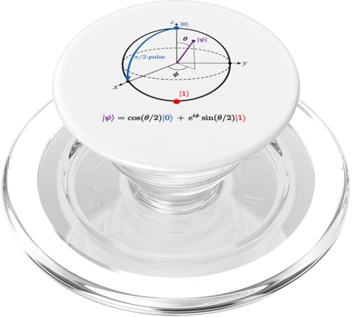 Physik Bloch Sphere PopSockets PopGrip für MagSafe Physik Bloch Sphere PopSockets PopGrip für MagSafe von Miftees Physics Tees