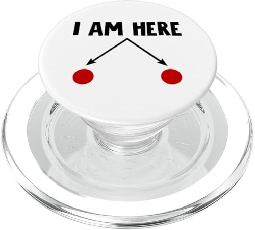 Quantenphysik Ich bin hier PopSockets PopGrip für MagSafe Quantenphysik Ich bin hier PopSockets PopGrip für MagSafe von Miftees Physics Tees
