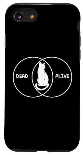 Schrödingers Cat Venn-Diagramm Hülle für iPhone SE (2020) / 7 / 8 von Miftees Physics Tees