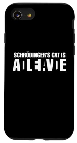 Schrödingers Katze ist tot lebendig Hülle für iPhone SE (2020) / 7 / 8 von Miftees Physics Tees