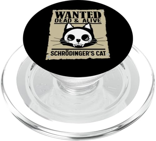 Wanted Dead and Alive Schrödingers Katze PopSockets PopGrip für MagSafe Wanted Dead and Alive Schrödingers Katze PopSockets PopGrip für MagSafe von Miftees Physics Tees