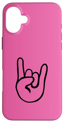 Teufelshörner Cartoon Rock On Hülle für iPhone 16 Plus Teufelshörner Cartoon Rock On Hülle für iPhone 16 Plus von Miftees