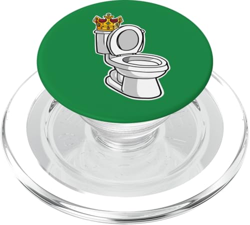 Toilet Bowl With A Crown PopSockets PopGrip für MagSafe Toilet Bowl With A Crown PopSockets PopGrip für MagSafe von Miftees