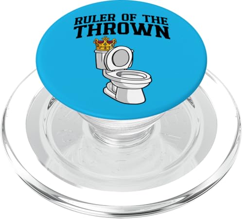 Toilet Bowl With A Crown Ruler of the Thrown PopSockets PopGrip für MagSafe Toilet Bowl With A Crown Ruler of the Thrown PopSockets PopGrip für MagSafe von Miftees