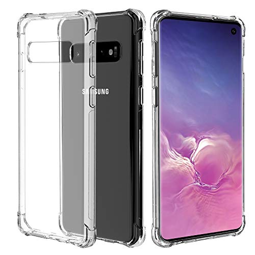 Migeec Hülle für Samsung Galaxy S10 Plus Transparent [Stoßfest] Weiche Silikon [Kratzfest] Flex TPU Bumper handyhülle Durchsichtige Schutzhülle von Migeec