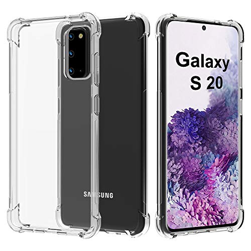 Migeec Hülle für Samsung Galaxy S20 Transparent [Stoßfest] Weiche Silikon [Kratzfest] Flex TPU Bumper handyhülle Durchsichtige Schutzhülle - 6.2 Zoll von Migeec