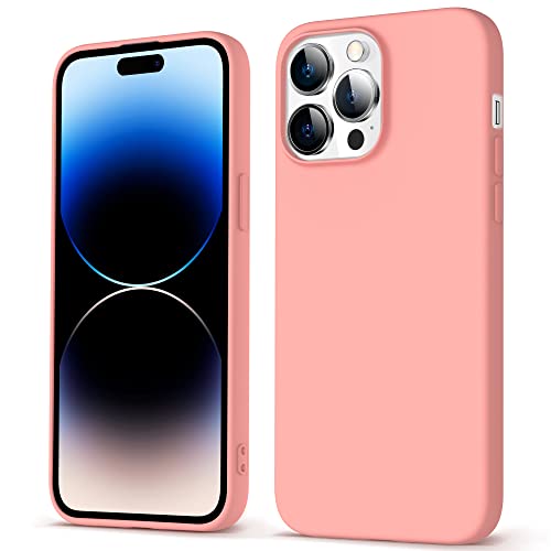 Migeec Hülle für iPhone 14 Pro 2022 Hülle 6.1" Handyhülle Ultra Dünn Velvety Touch Stoßfeste Stilvolle Case - Rosa von Migeec