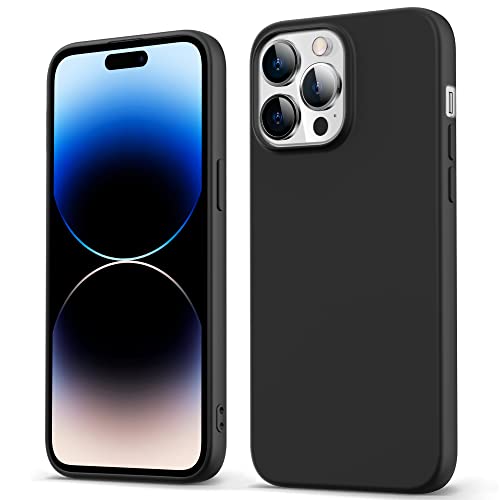 Migeec Hülle für iPhone 14 Pro 2022 Hülle 6.1" Handyhülle Ultra Dünn Velvety Touch Stoßfeste Stilvolle Case - Schwarz von Migeec