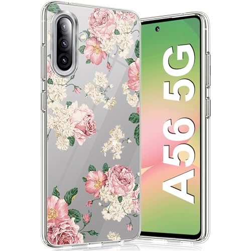 Handyhülle für Samsung Galaxy A56 Hülle Silikon mit Marmor Motive Handyhülle für Samsung A56 Case Cover TPU Slim Dünn Transparent Soft Stoßfest Schutzhülle für Samsung A56 5G Hülle (B) von Migexxkj