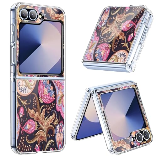 Handyhülle für Samsung Galaxy Z Flip 6 Hülle Silikon mit Marmor Motive Handyhülle für Samsung Z Flip 6 Case Cover TPU Slim Dünn Transparent Soft Stoßfest Schutzhülle für Z Flip 6 5G Hülle (C) von Migexxkj