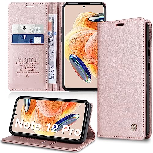 Handyhülle für Xiaomi Redmi Note 12 Pro 5G Hülle [Premium PU Leder] Klapphülle Ständer Kartenfach Magnetic Flip Case Cover Etui Tasche Schutzhülle für Redmi Note 12 Pro/Xiaomi Poco X5 Pro 5G von Migexxkj