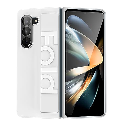 Migexxkj Für Samsung Galaxy Z Fold 6 Hülle mit Armband Handyhülle Z Fold 6 Stoßfest Strap Ultra Dünn Fold 6 Cover Case Schutzhülle für Samsung Galaxy Z Fold 6 5G (Weiß) von Migexxkj