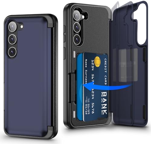 Migexxkj Handyhülle für Samsung Galaxy S23 Hülle mit Kartenfach, Kameraschutz und Ständer Handyhülle für Samsung Galaxy S23 Militärschutz Stoßfeste Schutzhülle Wallet Case für Samsung S23 (Blau) Migexxkj Handyhülle für Samsung Galaxy S23 Hülle mit Kartenfach, Kameraschutz und Ständer Handyhülle für Samsung Galaxy S23 Militärschutz Stoßfeste Schutzhülle Wallet Case für Samsung S23 (Blau) von Migexxkj