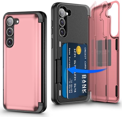 Migexxkj Handyhülle für Samsung Galaxy S23 Hülle mit Kartenfach, Kameraschutz und Ständer Handyhülle für Samsung Galaxy S23 Militärschutz Stoßfeste Schutzhülle Wallet Case für Samsung S23 (Rosa) Migexxkj Handyhülle für Samsung Galaxy S23 Hülle mit Kartenfach, Kameraschutz und Ständer Handyhülle für Samsung Galaxy S23 Militärschutz Stoßfeste Schutzhülle Wallet Case für Samsung S23 (Rosa) von Migexxkj