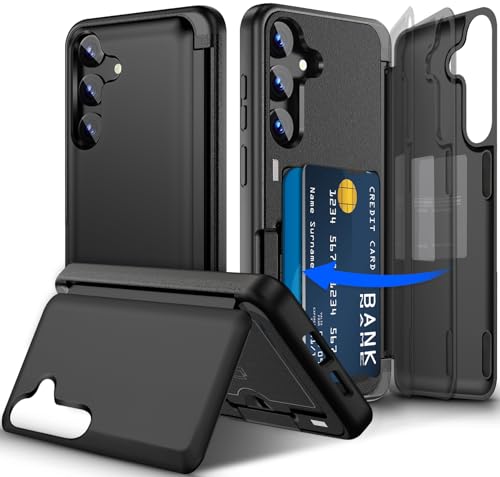 Migexxkj Handyhülle für Samsung Galaxy S24 Plus Hülle mit Kartenfach, Kameraschutz und Ständer Handyhülle für Samsung Galaxy S24 Plus 5G Militärschutz Stoßfeste Schutzhülle Wallet Case (Schwarz) Migexxkj Handyhülle für Samsung Galaxy S24 Plus Hülle mit Kartenfach, Kameraschutz und Ständer Handyhülle für Samsung Galaxy S24 Plus 5G Militärschutz Stoßfeste Schutzhülle Wallet Case (Schwarz) von Migexxkj