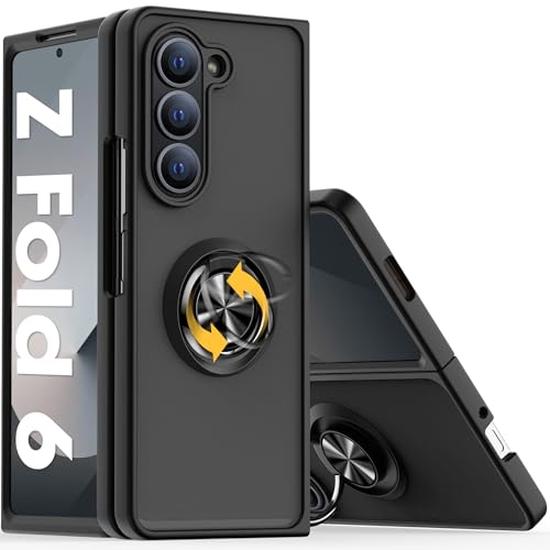 Migexxkj Handyhülle für Samsung Galaxy Z Fold 6 Hülle Matt,Hülle für Samsung Galaxy Z Fold 6 mit 360° Magnetischer Drehbarer Ständer für Galaxy Fold 6 5G Schutzhülle Case (Schwarz) Migexxkj Handyhülle für Samsung Galaxy Z Fold 6 Hülle Matt,Hülle für Samsung Galaxy Z Fold 6 mit 360° Magnetischer Drehbarer Ständer für Galaxy Fold 6 5G Schutzhülle Case (Schwarz) von Migexxkj