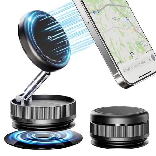 MiiKARE Upgraded Vakuum Magnetischer Handyhalterung Auto, 360° Drehbar Magetic Phone Holder, N56 Magnet Saugnapf Handy Halterung Auto Kompatibel mit i'Phone 16/15/14/13/12 Android für Kfz/Spiegel/Gym MiiKARE Upgraded Vakuum Magnetischer Handyhalterung Auto, 360° Drehbar Magetic Phone Holder, N56 Magnet Saugnapf Handy Halterung Auto Kompatibel mit i'Phone 16/15/14/13/12 Android für Kfz/Spiegel/Gym von MiiKARE